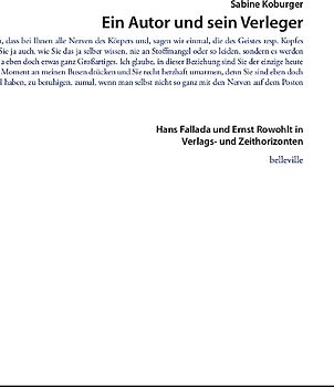 Ein Autor und sein Verleger