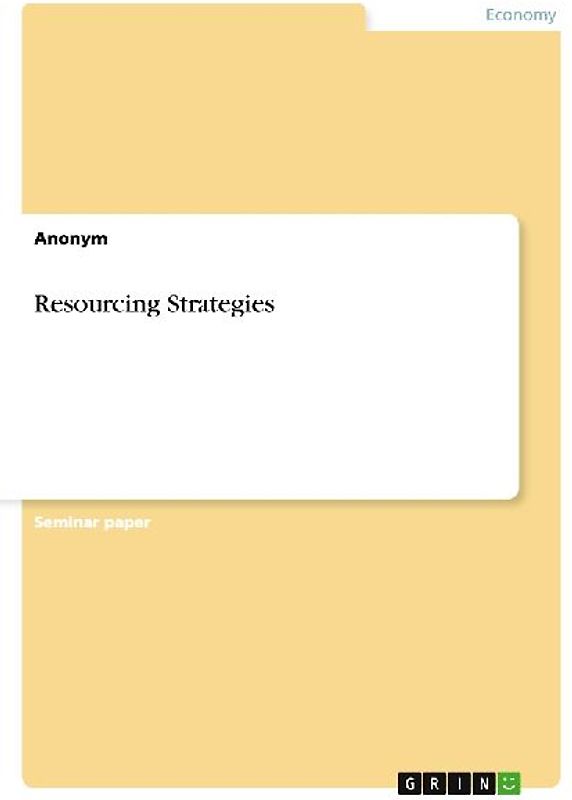 Resourcing Strategies