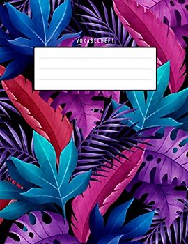 Vokabelheft: Dickes Vokabelbuch mit 3 Spalten (Zweispaltig, Teilungslinie -Trennlinie) für das Üben von Fremdsprachen - DIN A4 liniert mit 3 Spalten ... Vokabeln - Softcover Matt mit bunten Blättern