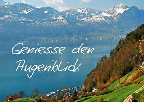 Geniesse den Augenblick (Posterbuch DIN A3 quer)
