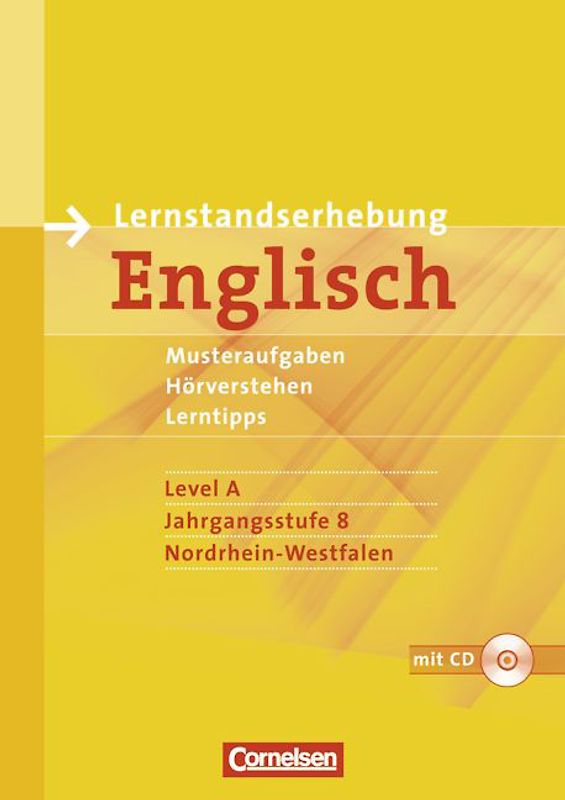 Diagnostische Tests - Englisch - Nordrhein-Westfalen / 8. Schuljahr: Level A - Arbeitsheft mit CD