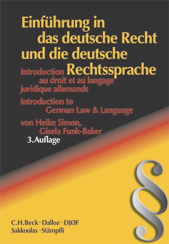 Einführung in das deutsche Recht und die deutsche Rechtssprache