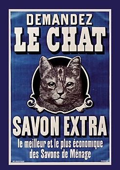 Carnet Ligné Le Chat, Savon Extra, Affiche, 1895