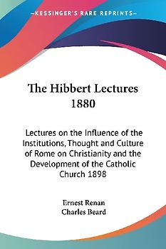 The Hibbert Lectures 1880