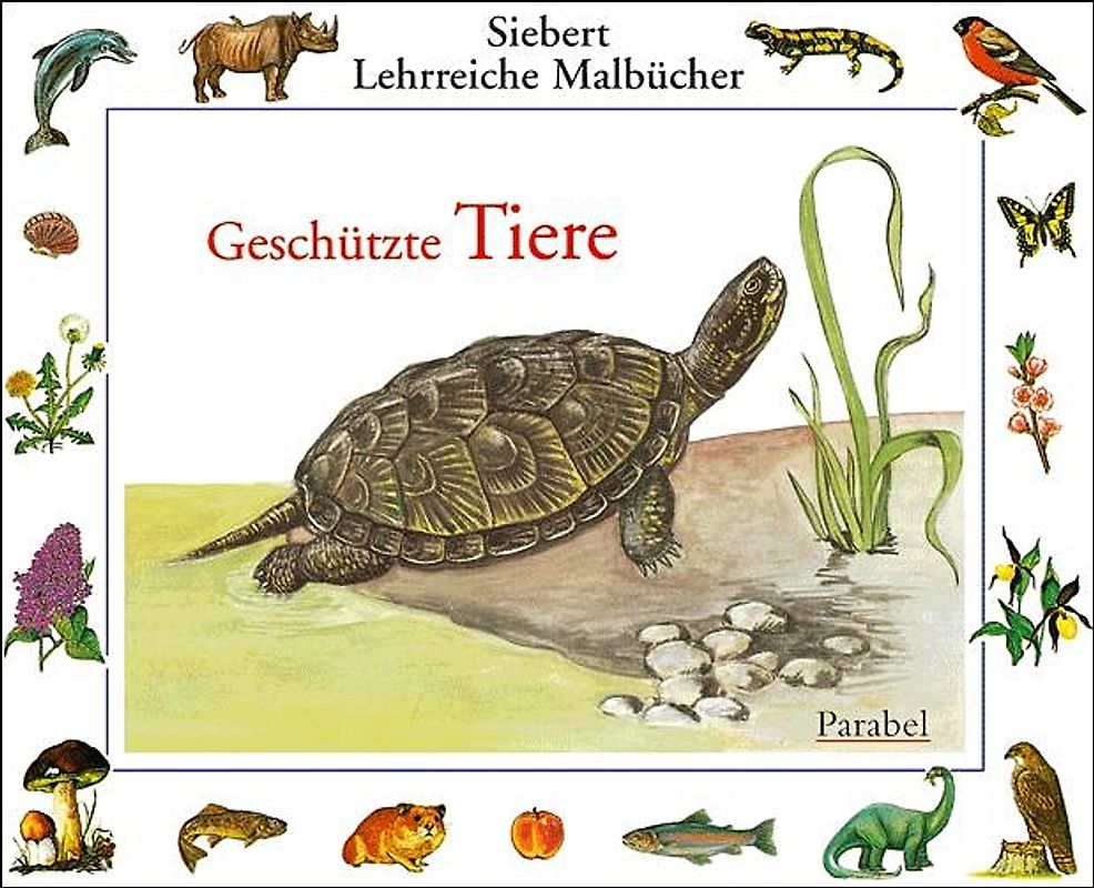 Geschützte Tiere. Malbuch