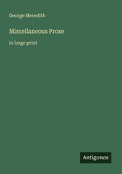 Miscellaneous Prose