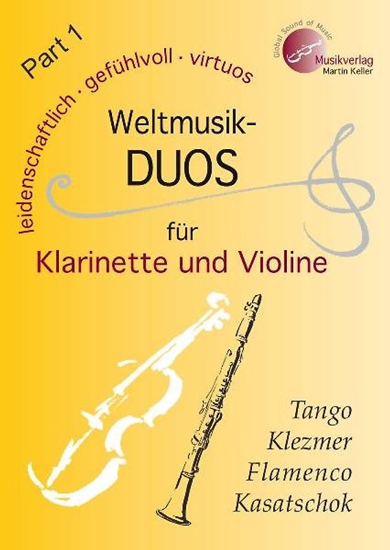 Weltmusik-Duos für Klarinette und Violine Part 1