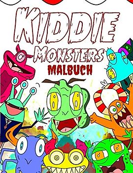 Kiddie Monsters Malbuch: Monstermäßiges Malvergnügen - Das große Monsterbuch zum Ausmalen für Kinder ab 4 Jahren