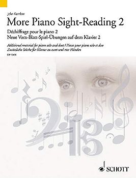 More Piano Sight-Reading 2: Additional material for piano solo and duet. Vol. 2. Klavier (2- und 4-händig). (Schott Sight-Reading Series, Band 2)