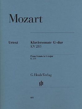 Klaviersonate G-dur KV 283 (189h) - Mozart, Wolfgang Amadeus/Hrsg. Herttrich, Ernst