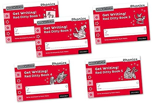 Read Write Inc - Phonics Get Writing! Red Ditty Books 1-5 Mixed Pack of 5 (NC READ WRITE INC - PHONICS)