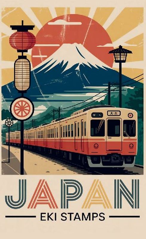 Japan EKI Stempel Buch: Sammle EKI Stempel und gestalte einzigartige Erinnerungen an deine Reise | EKI Stamp Book | Zugmotiv