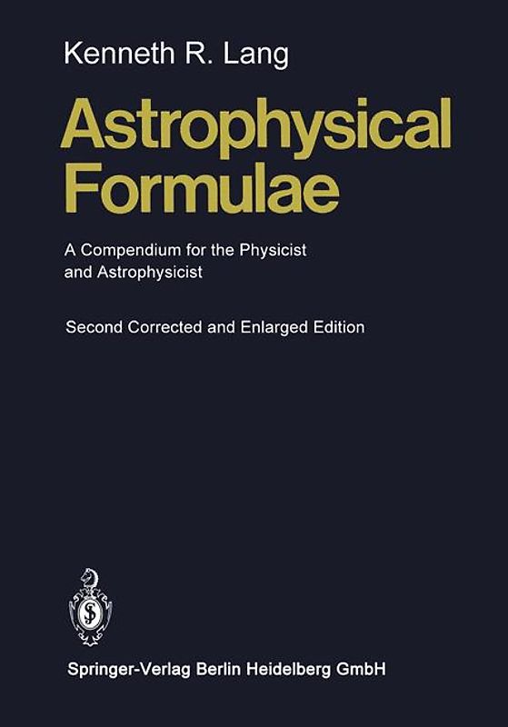 Astrophysical Formulae