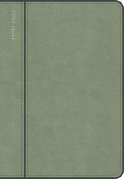 CSB Personal Size Giant Print Bible, Optimal Type, Digital Study Edition, Sage Suedesoft Leathertouch, Indexed