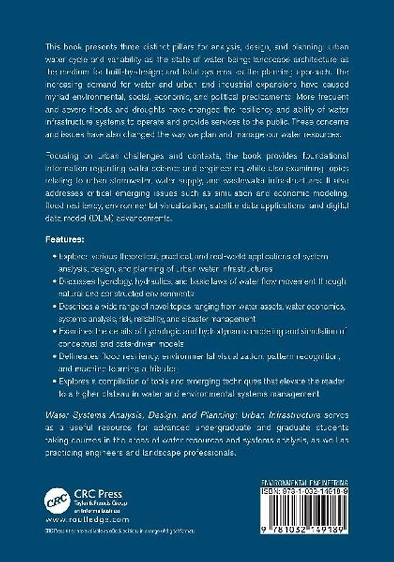 Water Systems Analysis, Design, and Planning