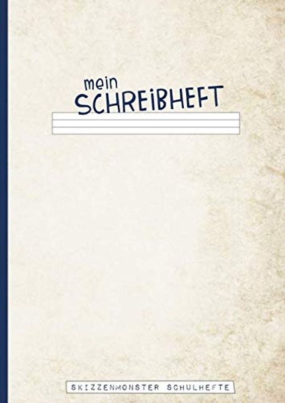 Mein Schreibheft: ABC Schulheft in A4 zum Schreiben-Lernen der Schreibschrift und Schulausgangsschrift