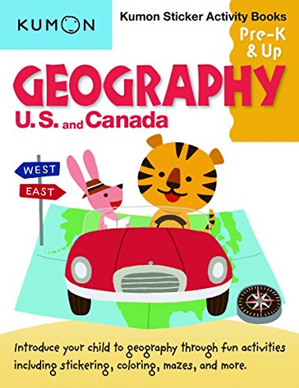 Kumon Sticker Activity Books: Geography U.S. and Canada