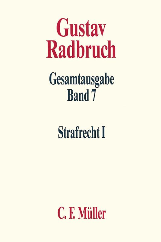 Gustav Radbruch Gesamtausgabe