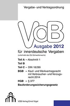 VOB Fassung 2012 für innerdeutsche Vergaben