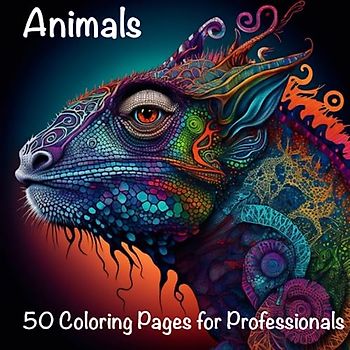 ANIMALS 50 Coloring Page for Professionals