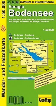 Euregio Bodensee Wander- und Freizeitkarte