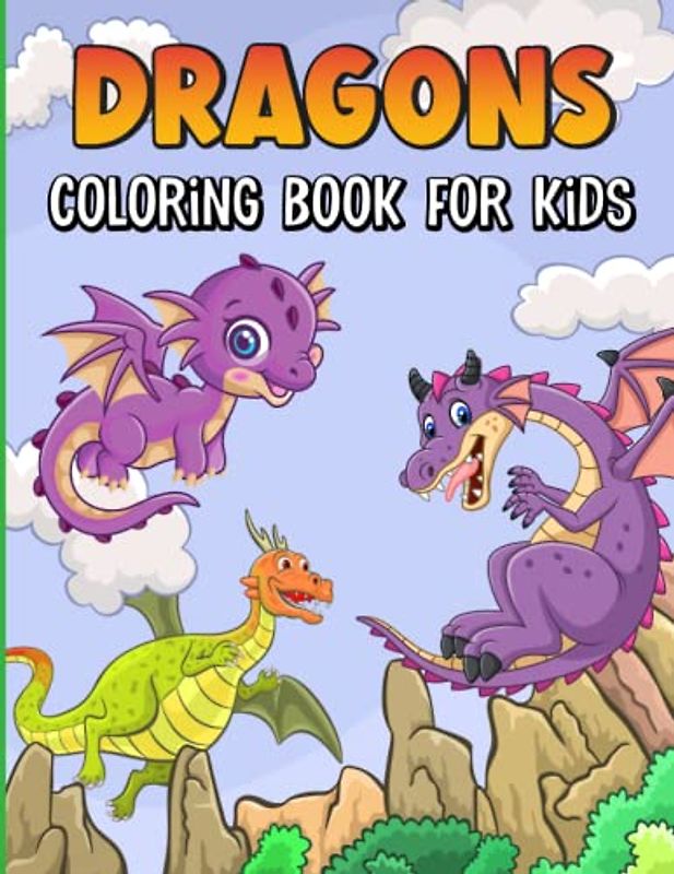 Cute Dragons Malbuch für Kinder