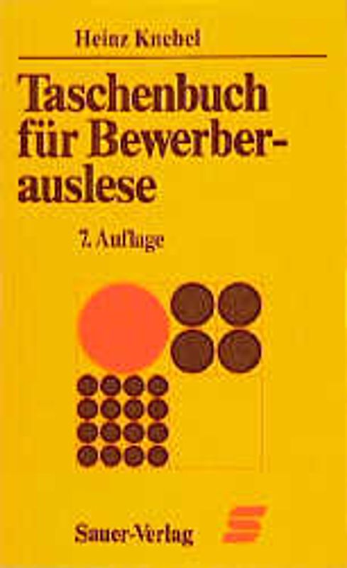 Taschenbuch für Bewerberauslese