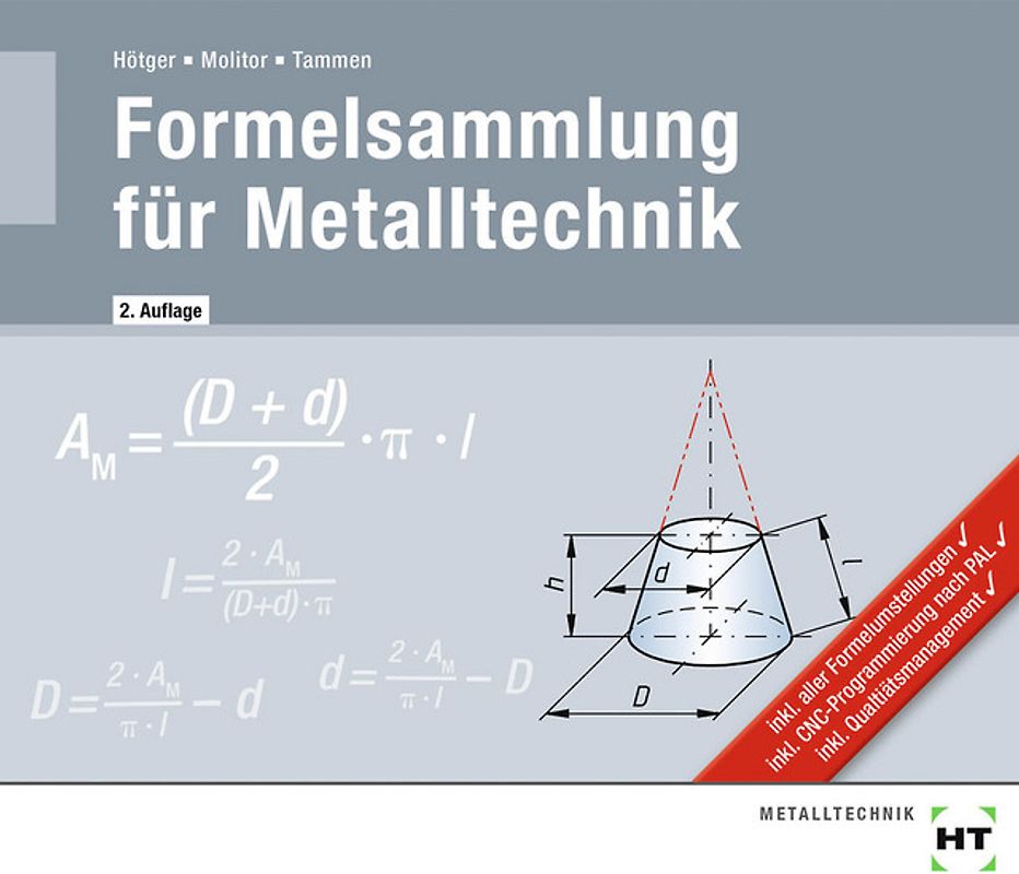 Formelsammlung für Metalltechnik