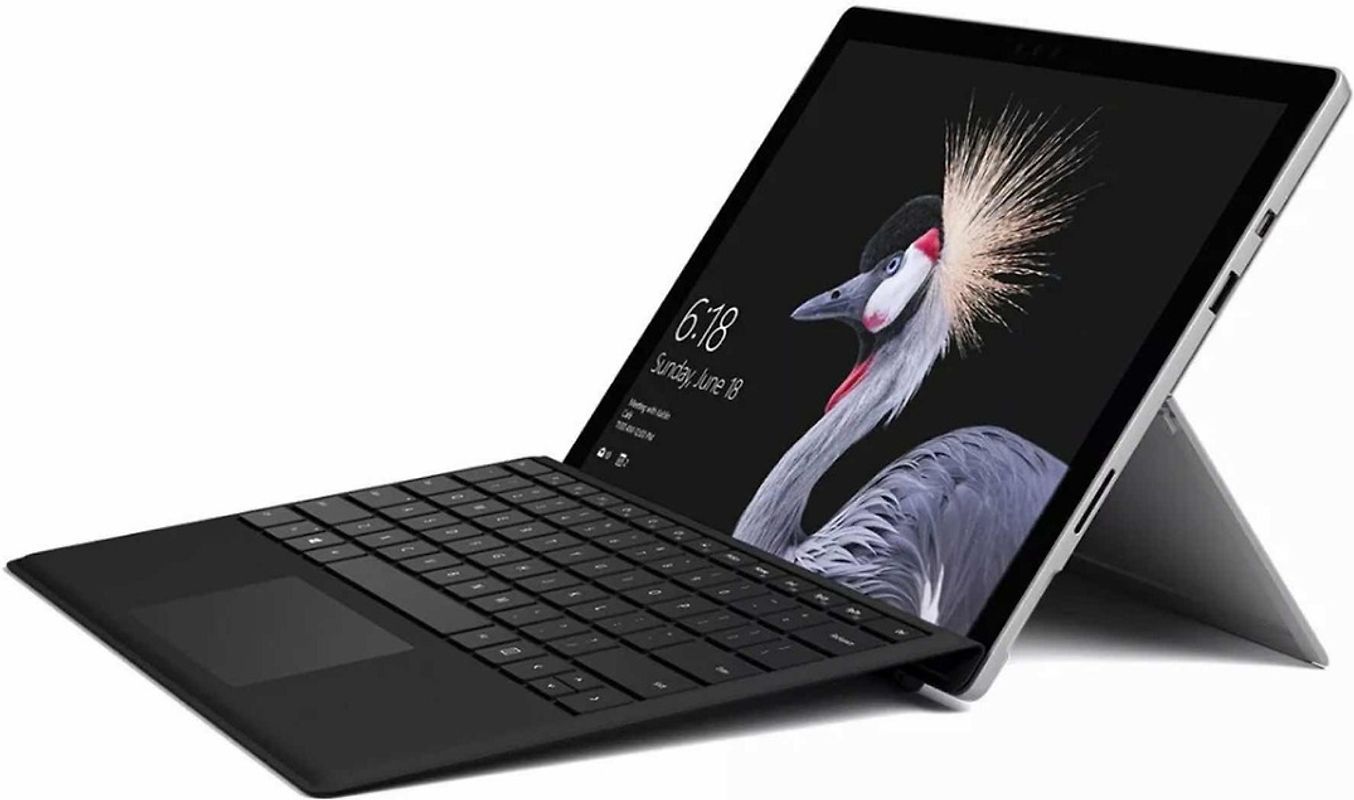 Microsoft Surface Pro 5 12,3" Intel Core i7 256GB SSD 8GB RAM [Wi-Fi, inkl. schwarzem Keyboard Dock, Surface Pro 4-Type Cover] grau