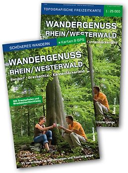 Wandergenuss Rhein-Westerwald - Start-Set mit Buch und Karte 1: 25000