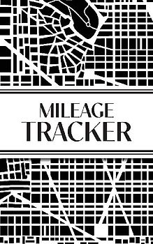 Mileage Tracker (Urban Map Black and White)