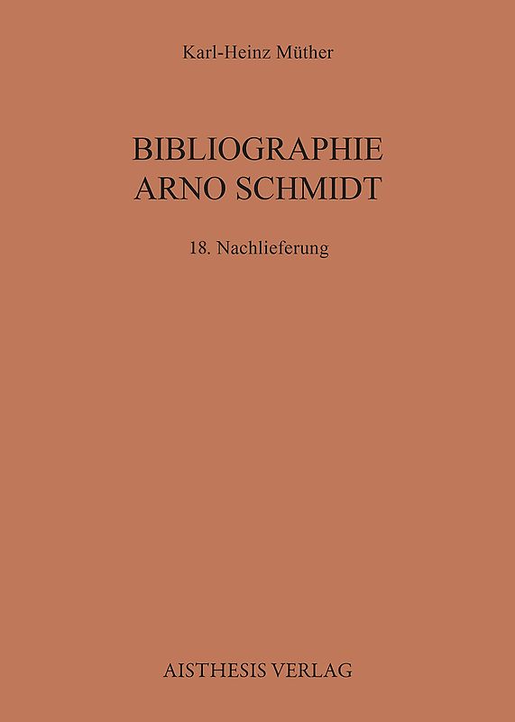 Bibliographie Arno Schmidt