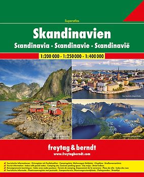 Skandinavien Superatlas, Autoatlas 1:250.000 - 1:400.000