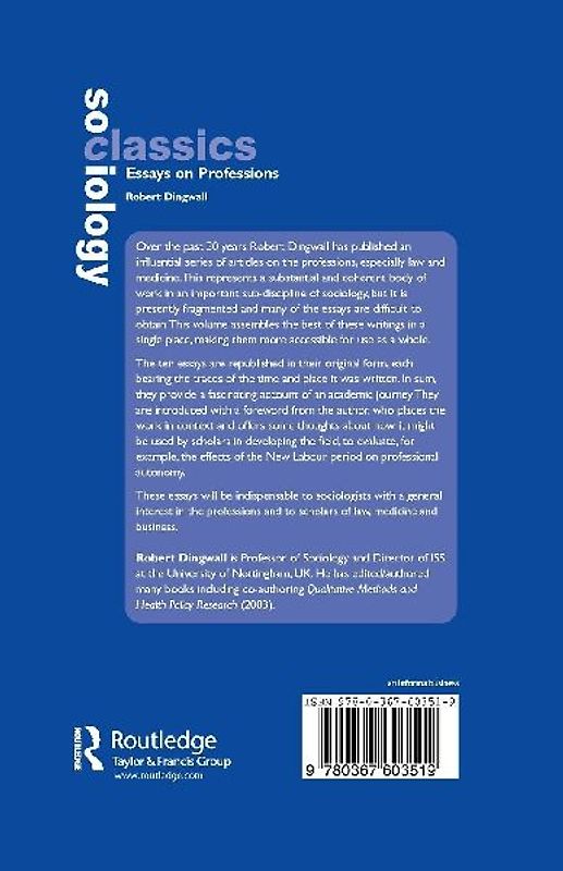 Essays on Professions