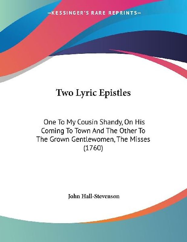 Two Lyric Epistles