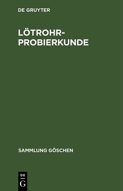 Lötrohrprobierkunde