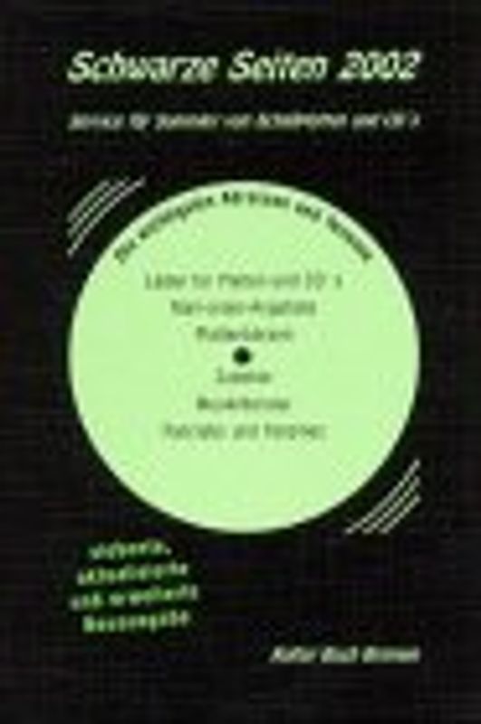 Schwarze Seiten 2002. Service für Sammler von Schallplatten und CDs