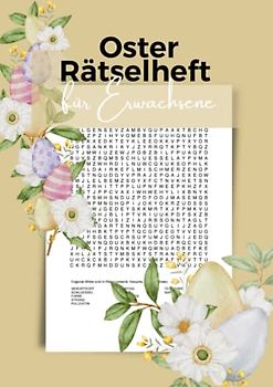 Oster Rätselheft für Erwachsene: Wortsuchrätsel als Ostergeschenk für clevere Rätselliebhaber