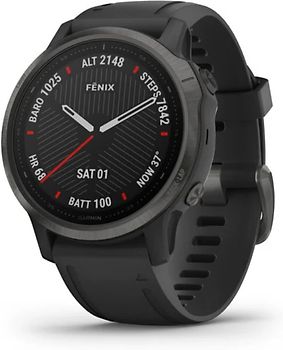 Garmin Fenix 6S Sapphire 42 mm noir et bracelet en silicone noir