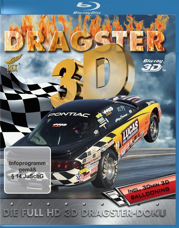Dragster 3D Die Full HD 3D Dragster-Doku 3D Blu-ray Disc