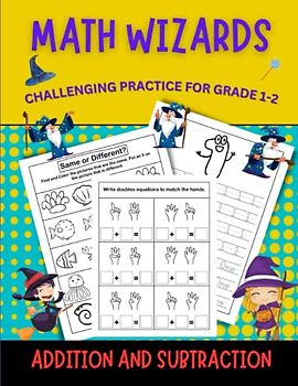 Math Wizards: Challenging Practice for Grade 1-2: Creative Math Challenges | Elementary Math Workbooks | For young Wizards and Witches | 6 - 8