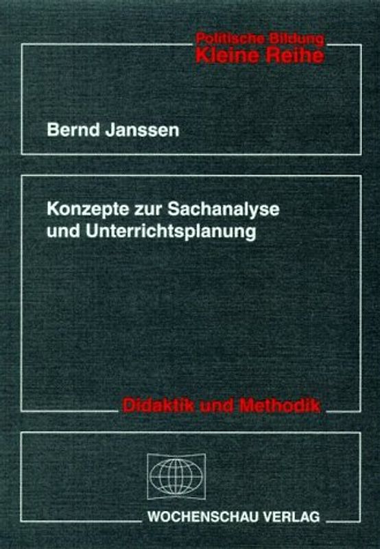 Konzepte zur Sachanalyse und Unterrichtsplanung