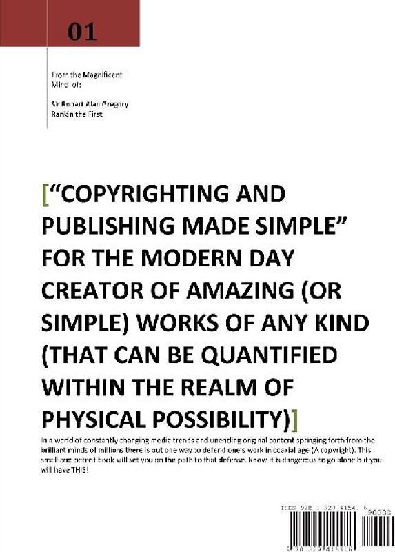 Copyrighting and Publishing Made Simple