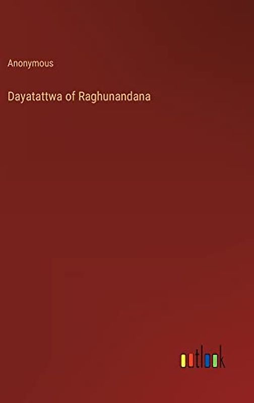 Dayatattwa of Raghunandana