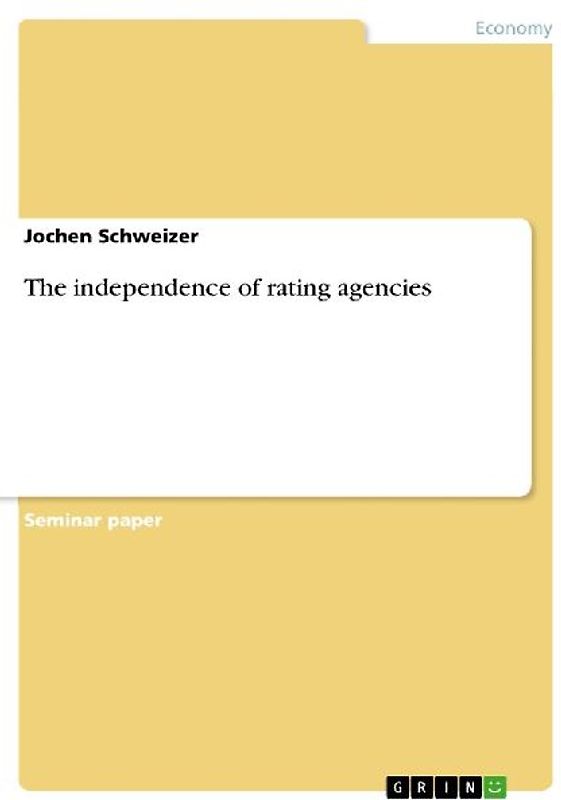 The independence of rating agencies