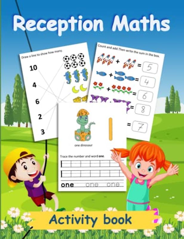 Reception Maths Activity book: Counting, addition and Subtraction Workbook for Toddlers - Preschool Math Workbook 2-6