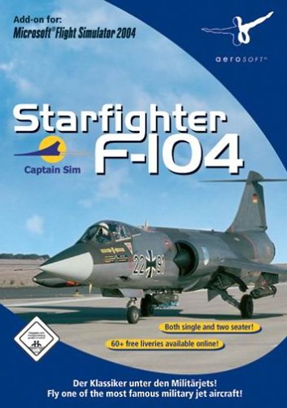 Microsoft Flight Simulator 2004: Starfighter F-104 [AddOn] PC Spiele