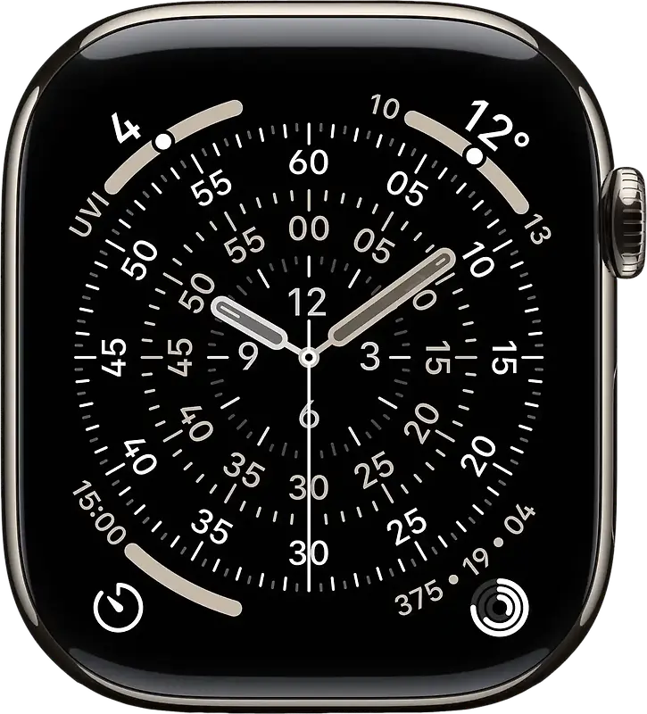 Apple Watch Series 11 46 mm Boîtier titane naturel [Wi-Fi + Cellulaire]