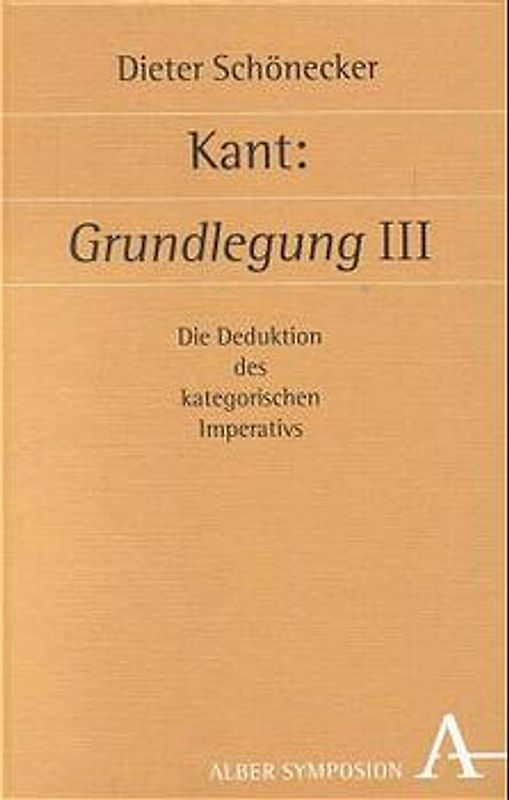 Kant: Grundlegung III