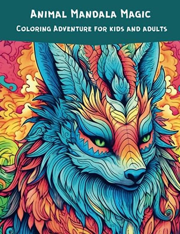 Animal Mandala Magic: Coloring Adventure for kids and adults: 100 different high quality illustrations (Fantasy Funland)